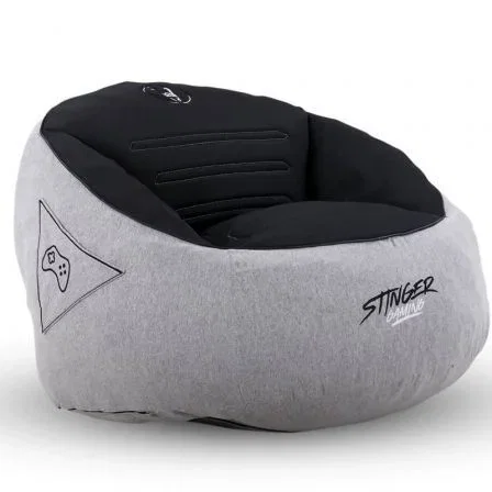 Stinger By Woxter GM26-116 Puff Gaming con relleno Gris y Negro Máxima Comodidad Ergonómica para Sesiones Prolongadas Stinger By Woxter GM26-116 Puff Gaming con relleno Gris y Negro Máxima Comodidad Ergonómica para Sesiones Prolongadas